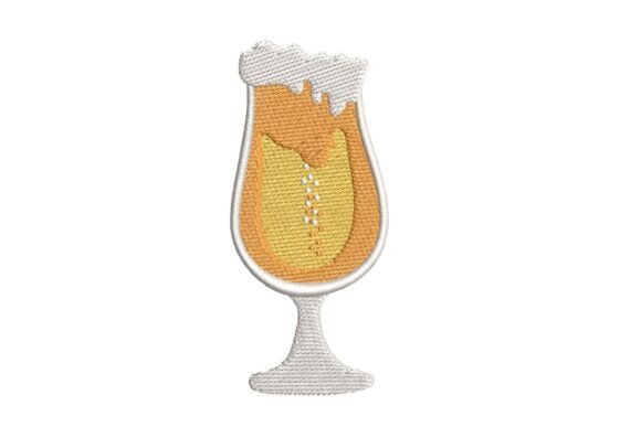 Craft Beer Tulip Glass Embroidery Design Review