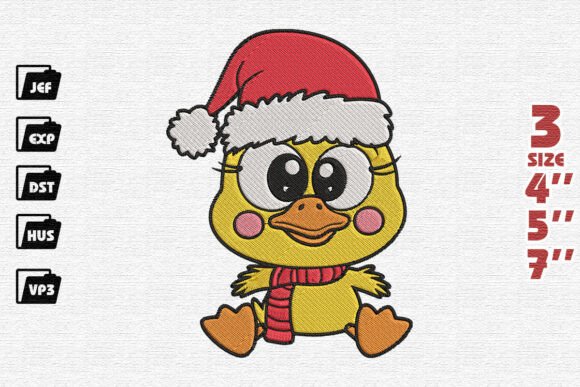 Cute Christmas Duckling Embroidery Review