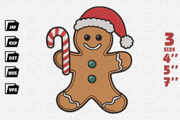 Festive Gingerbread Man Embroidery Design Review