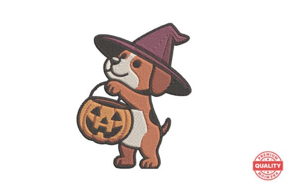 Halloween Puppy Witch Embroidery Review
