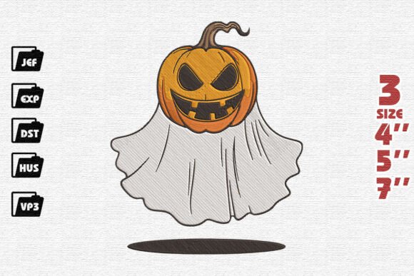 Menacing Jack-o-Lantern Ghost Design Review