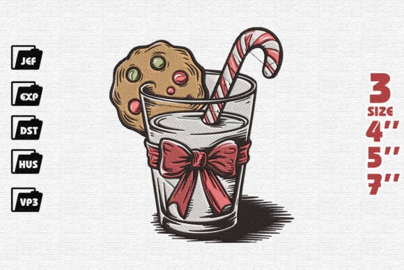 Retro Christmas Milk and Cookies Design Review