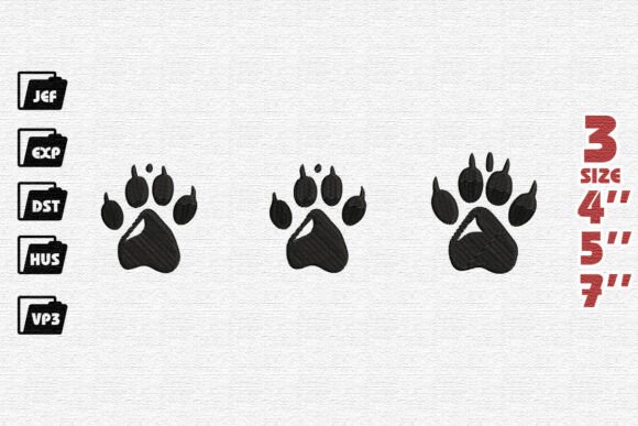 Review: Classic Paw Print Embroidery Design for Makers