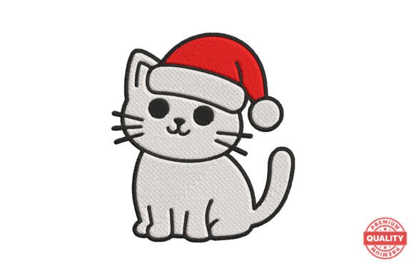 Review: Cute Christmas Cat Embroidery for Etsy Shops