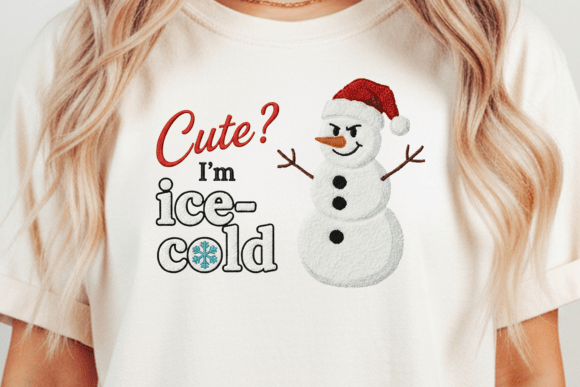 Review: Cute I’m Ice Cold PNG Snowman Embroidery