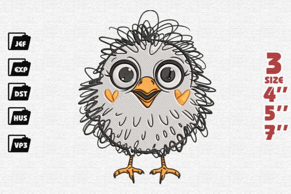 Review: Funny Loopy Bird Embroidery Design
