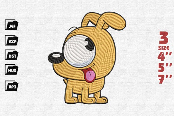 Review: Goofy Cartoon Dog Embroidery Design
