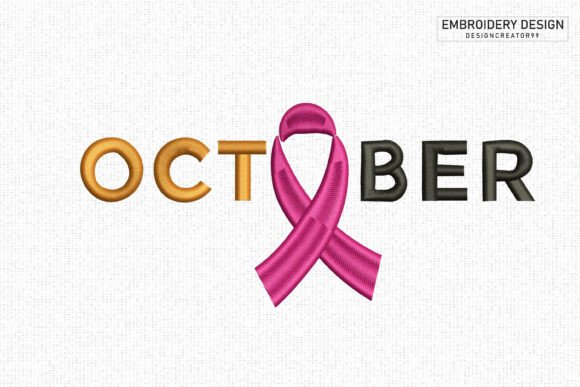 Review: October Ribbon Breast Cancer Embroidery