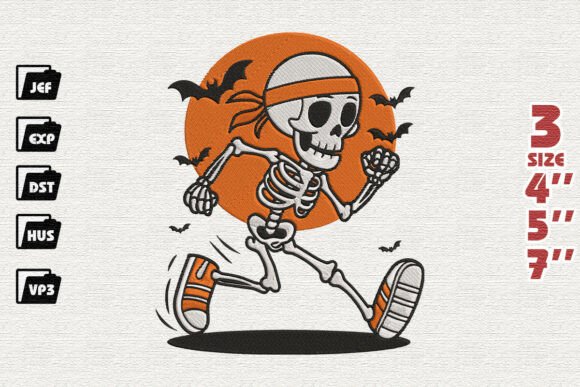 Review: Running Skeleton Halloween Fun Run Design