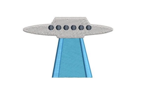 Review: UFO with Tractor Beam Embroidery Design