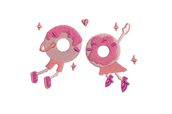Reviewing the Cute Donut Couple Embroidery Design