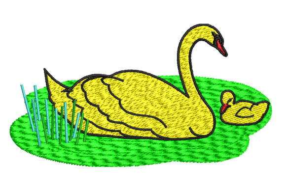 Reviewing the Graceful Swan and Baby Embroidery Design