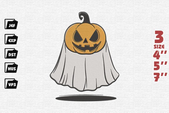 Sinister Jack-o-lantern Ghost Embroidery Review