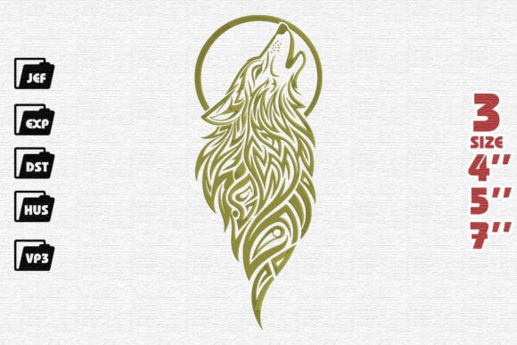Tribal Wolf and Moon Embroidery Review