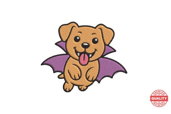 Vampire Puppy with Bat Wings Embroidery Review
